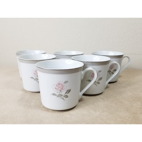 Bristol Tea Cup Spring Memory Fine China Japan Vintage Collectible Set of 6 - Picture 2 of 12